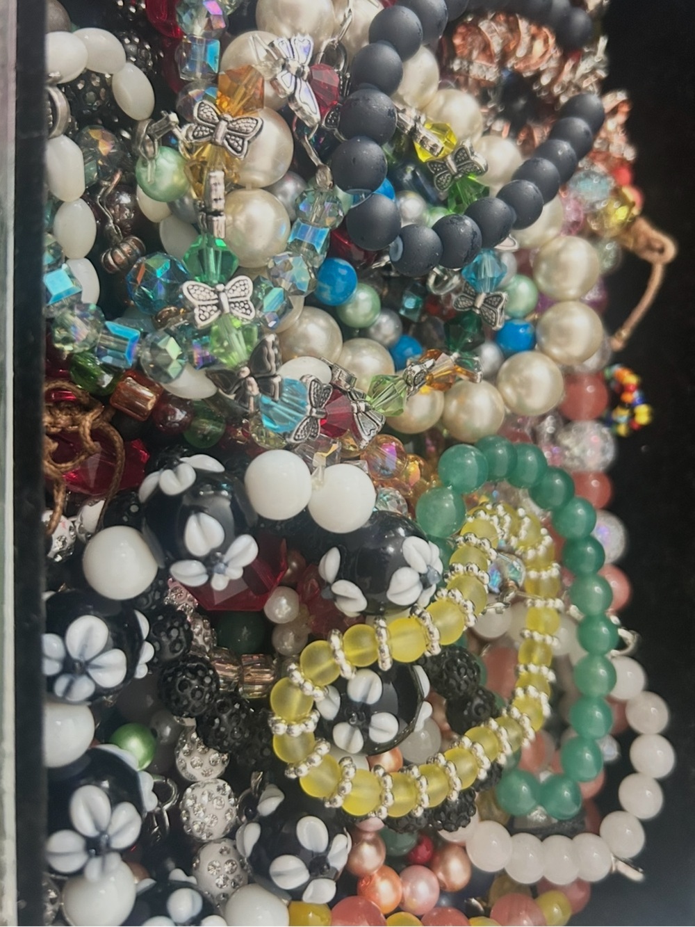Multicolor Beaded Women's Bracelet Set
